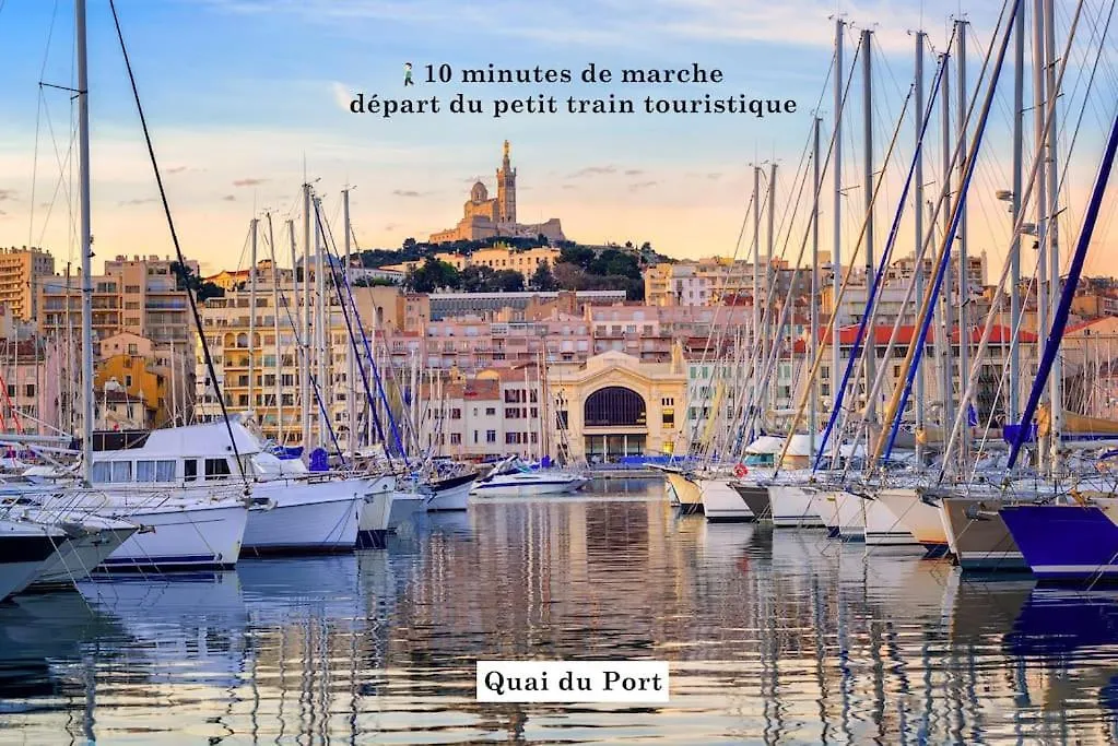 Апартаменты T4 Plein Coeur De Marseille Avec Vue Notre Dame
